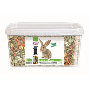 LOLO BASIC Alleinfuttermittel für Kaninchen 3 L, 2 kg Eimer